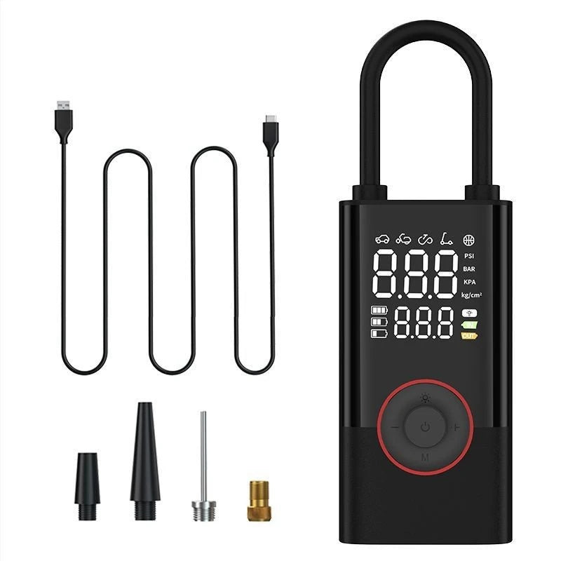 Gonfleur de Pneus Intelligent LEIBOO 150PSI – Numérique, Portable & Multifonction