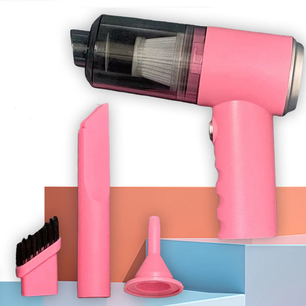 Aspirateur Portable 3-en-1 – Rechargeable USB, Aspiration & Soufflage Puissants