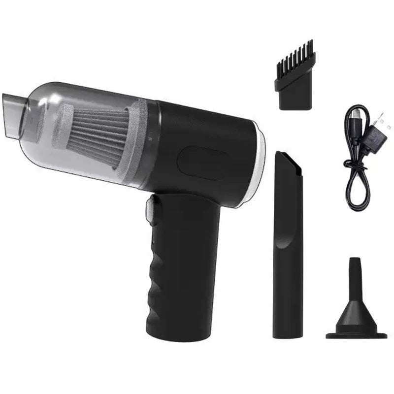 Aspirateur 3-en-1 – Aspiration & Soufflage, USB, Voiture & Maison