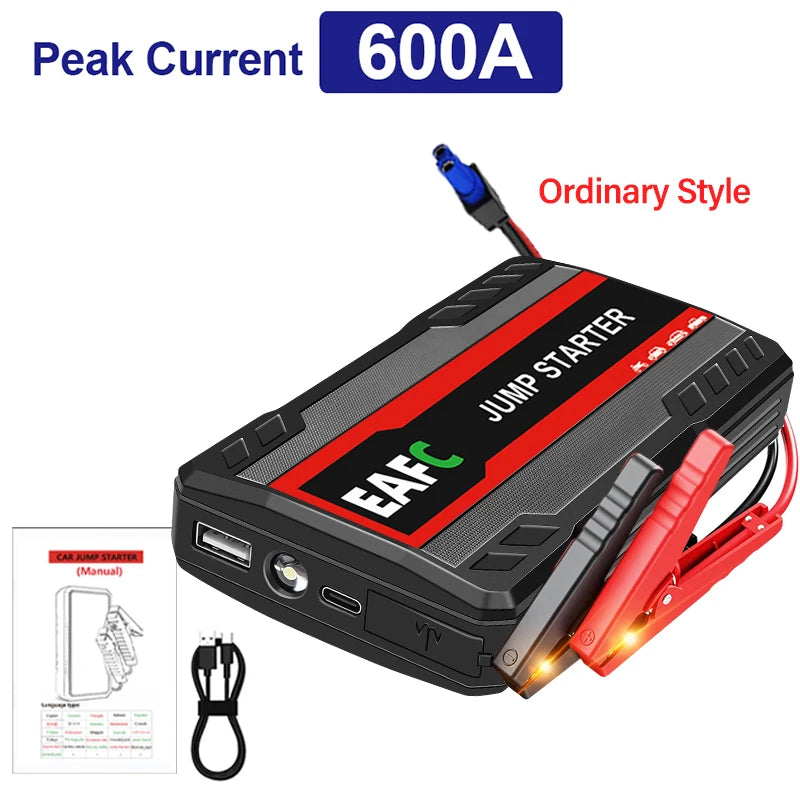 Booster de Démarrage Voiture 2000A – Power Bank 12V, Urgence Auto