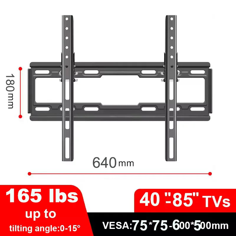 Support TV Mural Fixe BEISHI – 30"-80", VESA 600x500mm, Jusqu’à 70kg