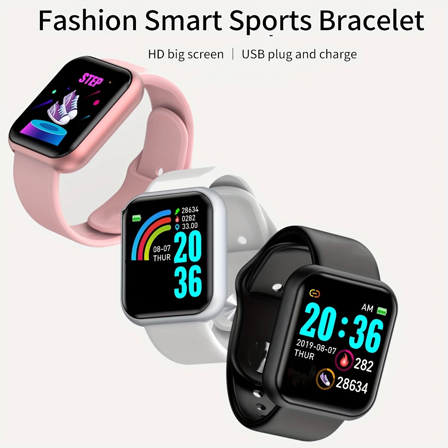 Montre Connectée D13 – Musique, Fitness, Sommeil & Bluetooth