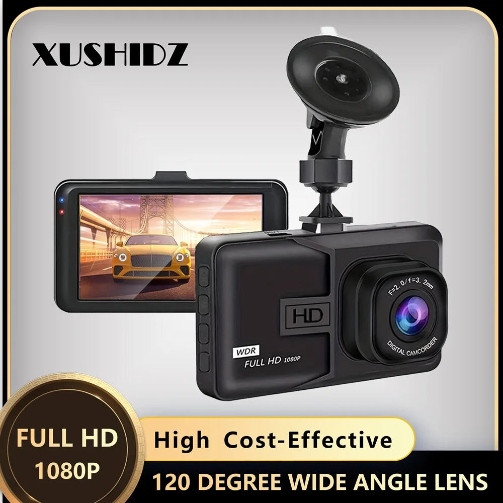 Dashcam XUSHIDZ 1080P HD – Vision Nocturne, Enregistrement en Boucle & Capteur G