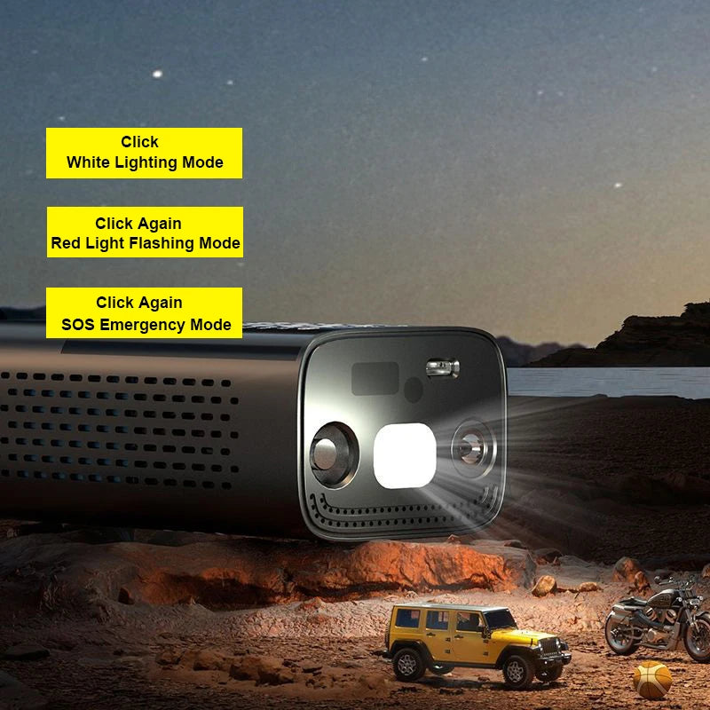 Gonfleur de Pneus Intelligent LEIBOO 150PSI – Numérique, Portable & Multifonction