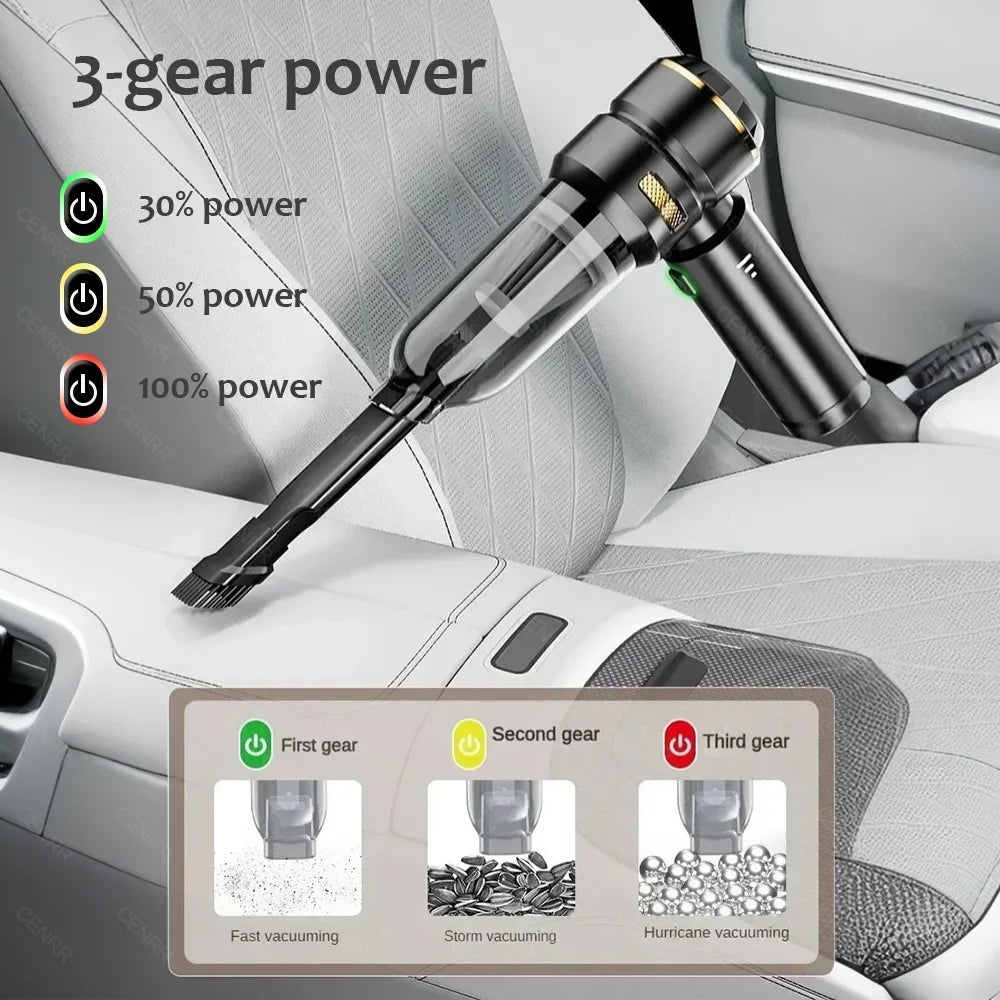 Aspirateur Voiture CENRR 998000PA – Sans Fil, Puissant & Portable