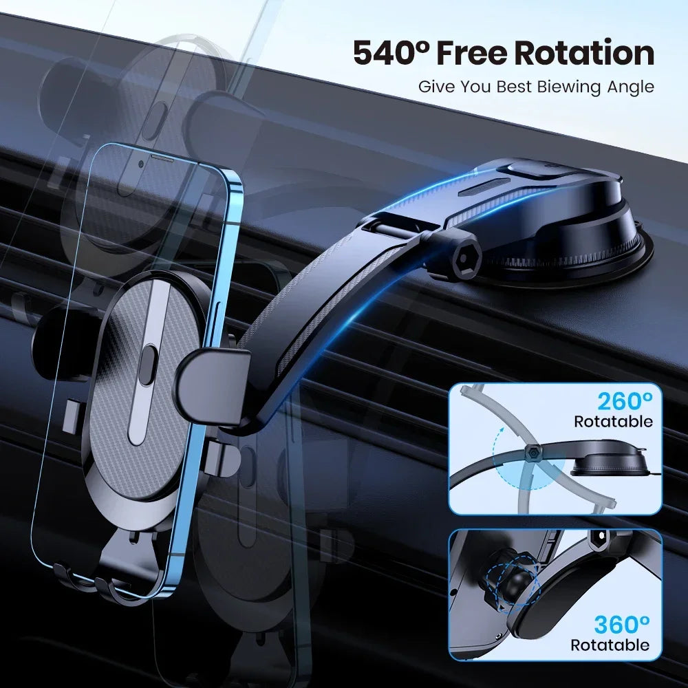 Support Téléphone Voiture TOPK Universel – 360°, Tableau de Bord, Tous Smartphones