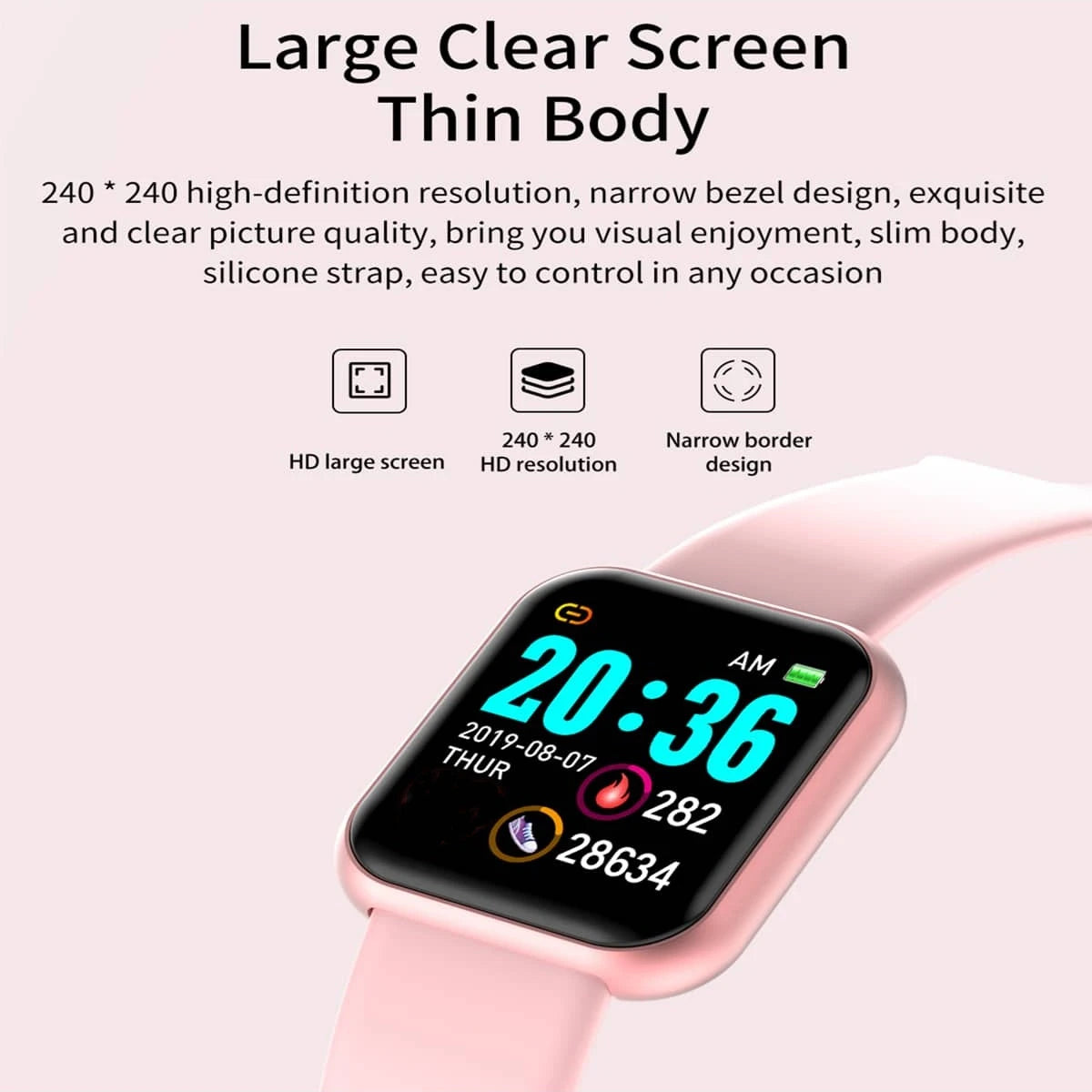 Montre Connectée D13 – Musique, Fitness, Sommeil & Bluetooth