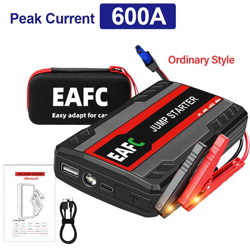 Booster de Démarrage Voiture 2000A – Power Bank 12V, Urgence Auto