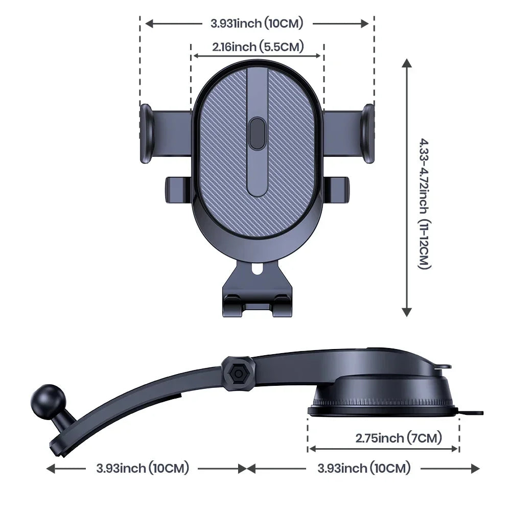 Support Téléphone Voiture TOPK Universel – 360°, Tableau de Bord, Tous Smartphones