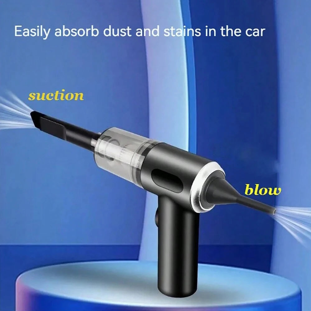 Aspirateur Portable 3-en-1 – Rechargeable USB, Aspiration & Soufflage Puissants