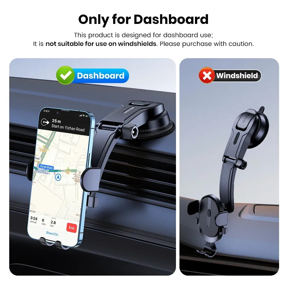 Support Téléphone Voiture TOPK Universel – 360°, Tableau de Bord, Tous Smartphones