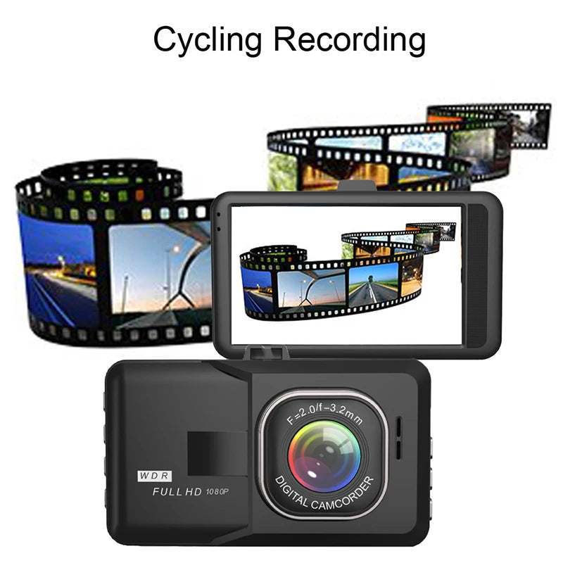 Dashcam XUSHIDZ 1080P HD – Vision Nocturne, Enregistrement en Boucle & Capteur G