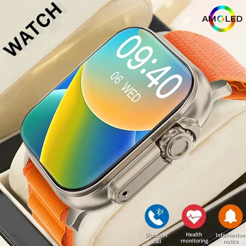 Montre Connectée LAXASFIT – Appels Bluetooth, Alertes & Moniteur Cardiaque