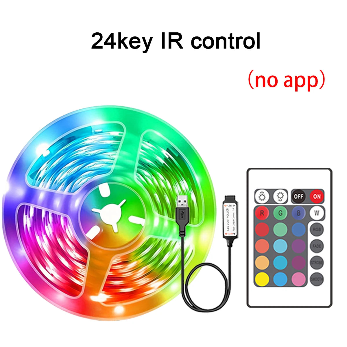Ruban LED RGB – 5m à 30m, Contrôle APP, Décoration Chambre & Salon