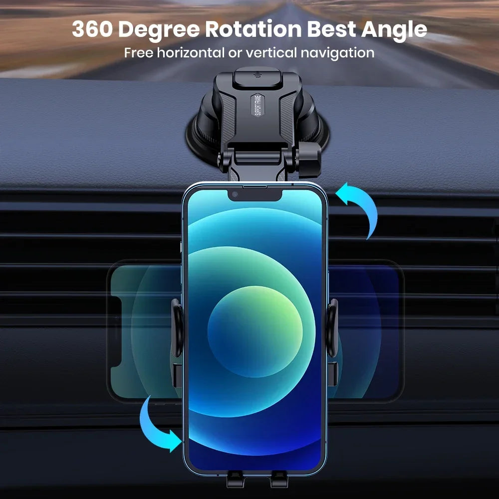 Support Téléphone Voiture TOPK Universel – 360°, Tableau de Bord, Tous Smartphones