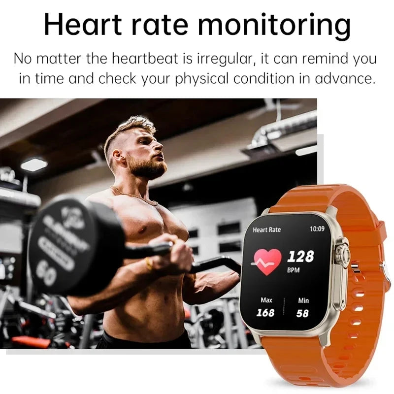 Montre Connectée LAXASFIT – Appels Bluetooth, Alertes & Moniteur Cardiaque