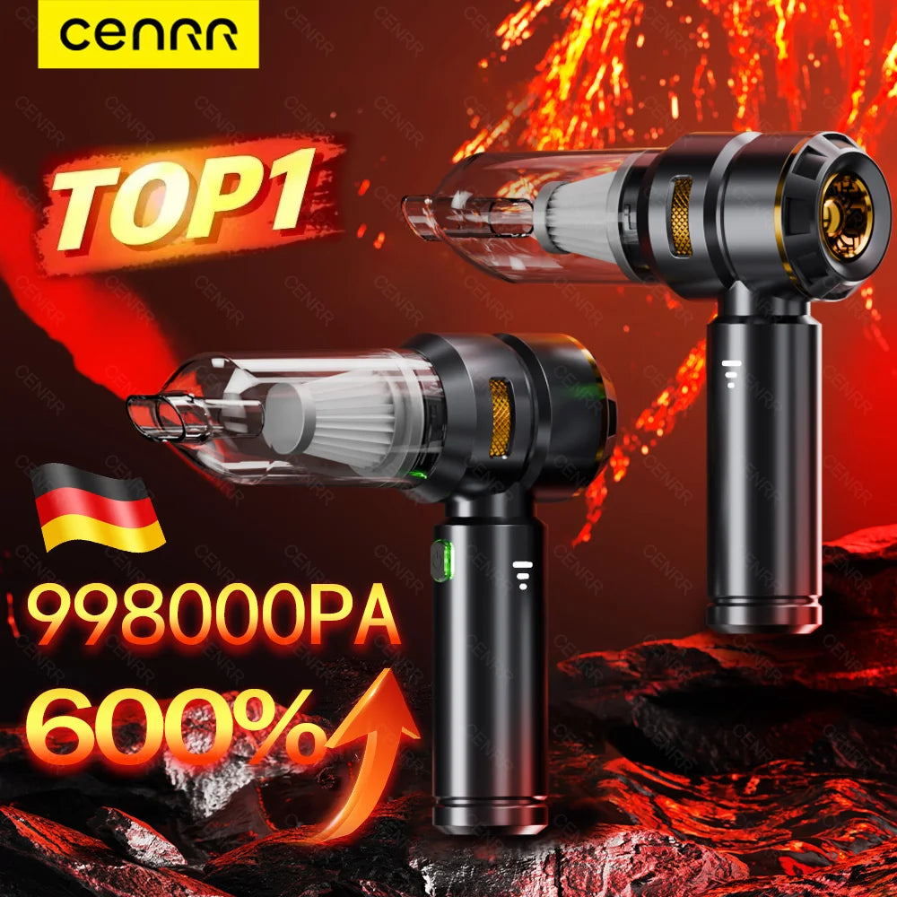 Aspirateur Voiture CENRR 998000PA – Sans Fil, Puissant & Portable