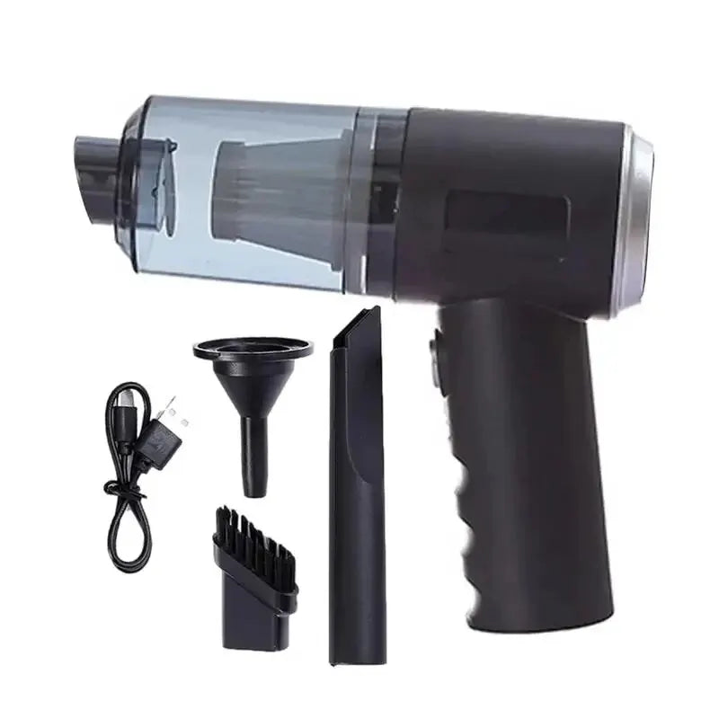 Aspirateur Portable 3-en-1 – Rechargeable USB, Aspiration & Soufflage Puissants