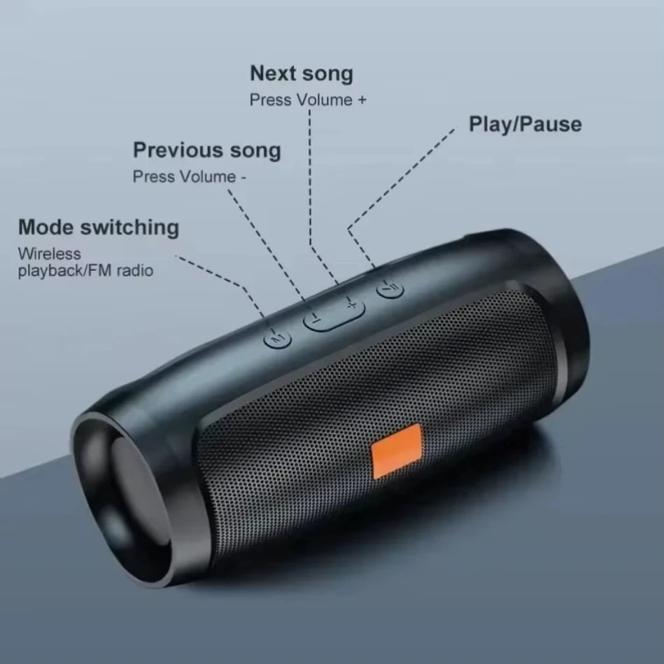 Enceinte Bluetooth Portable Lenovo TF – Stéréo, FM & Subwoofer